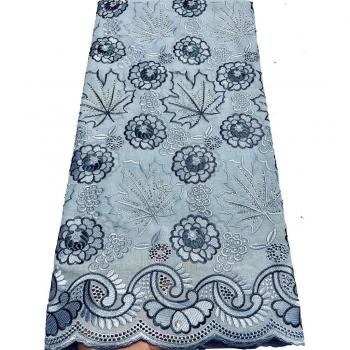 YXL309 Wine‑Tinted Swiss Voile Lace with African Stone Accents