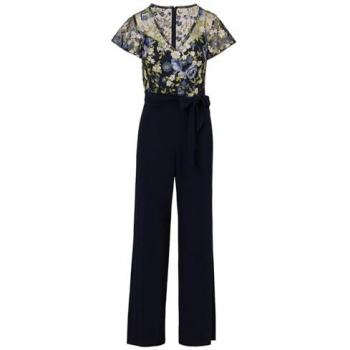 Adrianna Papell Jumpsuit mit Stickmuster