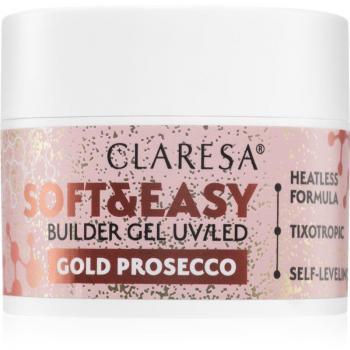 Claresa Soft&Easy Builder Gel for Nails Gold Prosecco 45 g