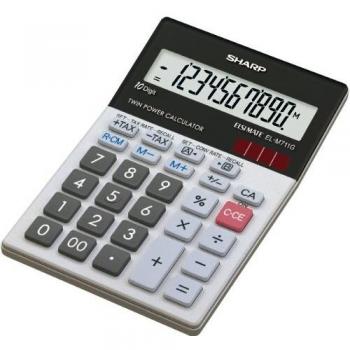 Sharp EL-M711G Calculatrice 10 chiffres à panneau solaire