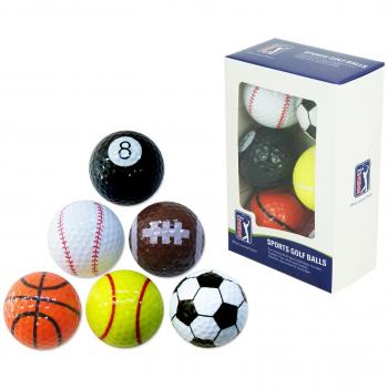 Six Balles Fantaisie PGA TOUR – Multicolores
