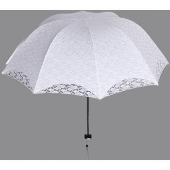 YADA Parapluie Élégant pour Mariée – Pliable, Décor Solaire, Broderie
