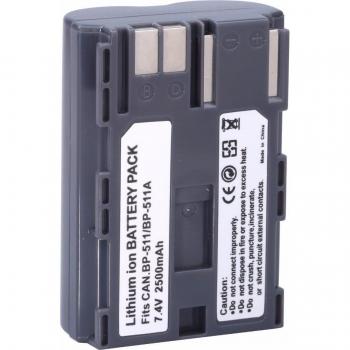 Batterie Canon BP-511 2500mAh pour EOS 40D 300D 5D 20D 30D 50D