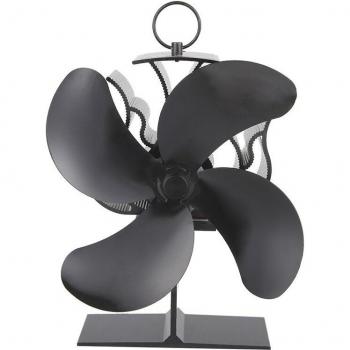 Ventilador Calor Dual Seguro Estufa Negra