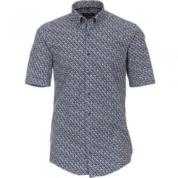 CASAMODA B.D. Casual Hemd Kurzarm Mittelblau