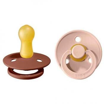 Bibs Fopspeen Duo Woodchuck/ Blush 6-18m 2 Stuks
