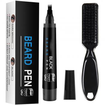 Kit de Coloration de Barbe avec Pinceau et Stylo