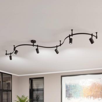 Sistema di illuminazione su binario Delila, nero, uso flessibile