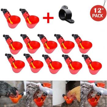 12PCS Automatic Bird Water Drinkers