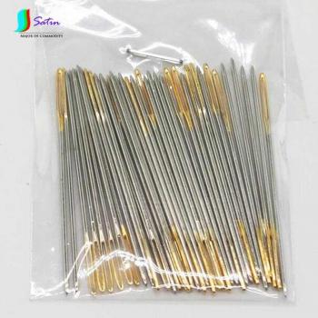 Electroplate Golden Bead Cross Stitch Needles 26# for 14CT/24# for 11CT