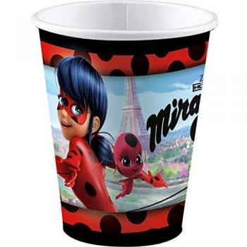 Amscan Ladybug Miraculous Trinkgefäße – bunt, 8 Stück