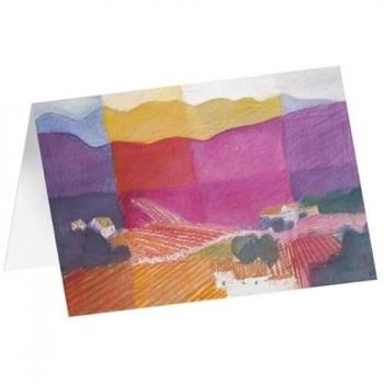 Goldene Gipfel bei Sonnenuntergang – Kunstkarten (6x)