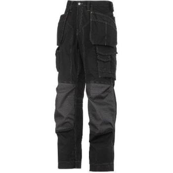 Snickers 3223 Men's Rip Stop Floor Layer Trousers Black/Grey 35 35