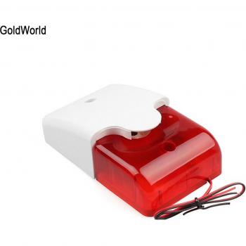Mini Sirène Red Flash Filaire 9-12V – Alarme de Sécurité 110 dB