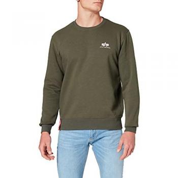 Alpha Industries Sweatshirt Basic 188307 Grün Regular Fit M Herren