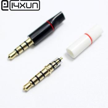 4Pcs 3.5mm 4 Pole Male Audio Jack for Earphones