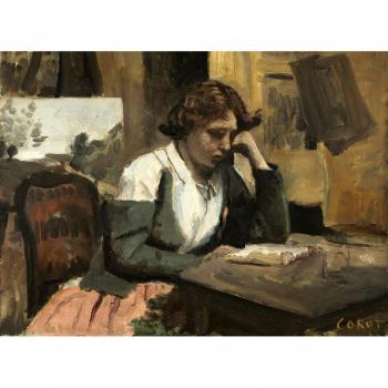 Grafika Puzzle: Corot – Junge Leserin (2000 Stück)