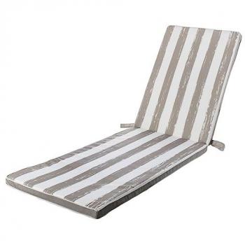 Cuscino per lettino 190 x 55 x 4 cm Grigio TU Trasparente