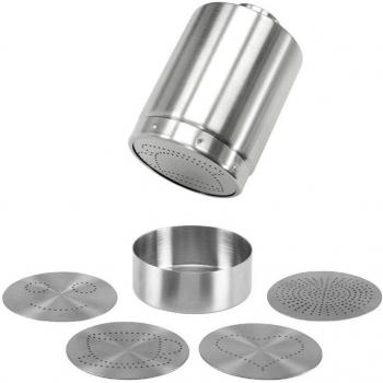 Cappuccino‑Zucker‑Keks: Edelstahl‑Spritzer, 67×110 mm (matt)