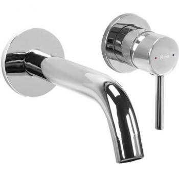 REA Owen Chrome-Finish Wall Faucet for Basin – Includes Mounting Kit
