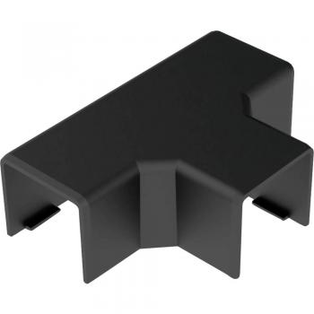 Câble goulotte élément de dérivation, finition noire, 20×20 mm – 1 exemplaire