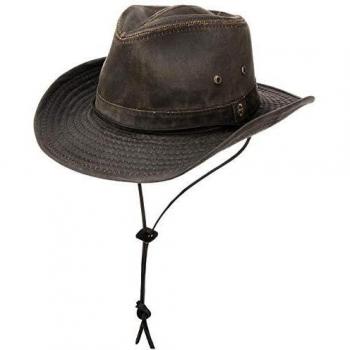 Sombrero de Stetson con Flecos para Verano/Invierno Marrón