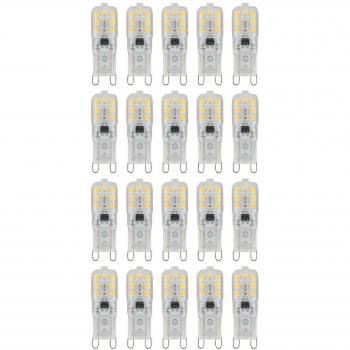 Capsule Dimmable LED 20 X G9 5W – Ampoule AC220‑240V – Blanc Chaud