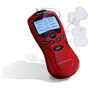 Electroestimulador ECODE EMS compacto, fácil uso, LCD azul