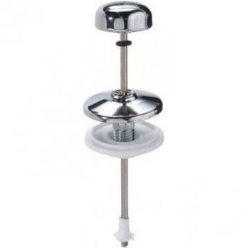 Poignée affleurante droite 130mm en finition chrome