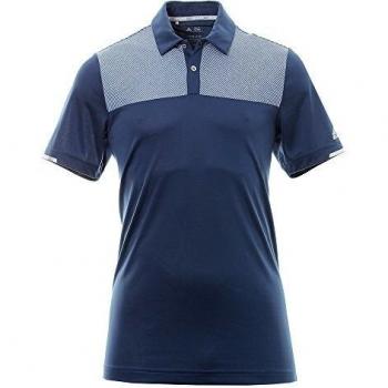 Adidas Men’s Climachill Heather Block Sport Polo – Dark Blue S