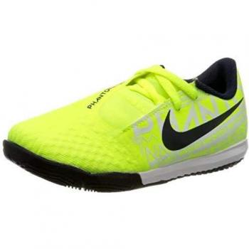 Nike Jr. Phantom Venom Academy IC Soccer Cleats, Volt/Obsidian
