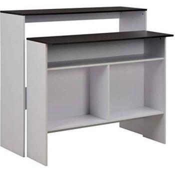 VidaXL Tavolo da Bar con 2 Piani d'Appoggio 130x40x120 cm