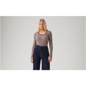 Levi's® T-shirt A Maniche Lunghe Dry Goods Rossa M