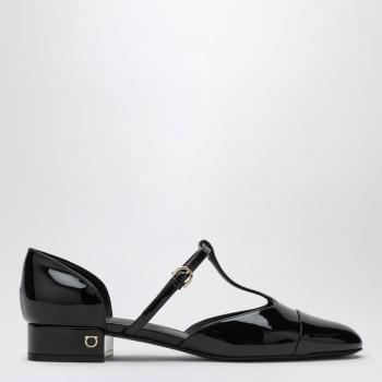 Salvatore Ferragamo Women's Linette Ballerina Sandal in Black | Size 8.5