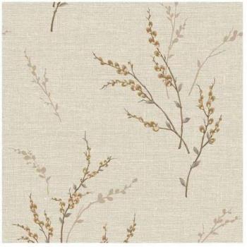 Carmella Floral Blue Vinyl Wallpaper (10m)