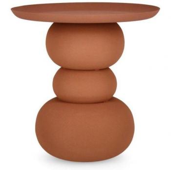 Tavolino Alpa Terracotta Ø 41 cm – Acciaio