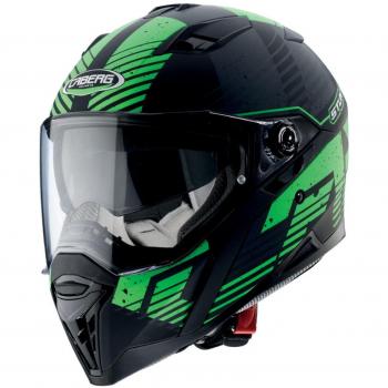 Caberg Stunt Blizzard Helm matt-schwarz-grün Größe L