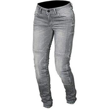 Pantalones de Moto Macna Jenny Gris, Talla 32, Mujeres