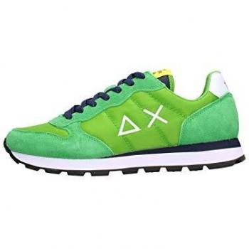 Sneaker Sportive SUN 68 Uomo 43 in Nylon Verde Prato