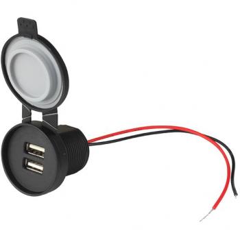 Lasmex Reise-USB-Lader – Wasserdichtes Auto‑/Motorrad‑/Bootsadapter