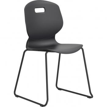 Arc Titan Skid Classroom Chair – 6, Anthracite