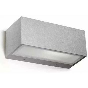 Leds-C4 Nemesis Aluminium Outdoor Wall Light Grey IP54, E27
