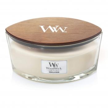Woodwick Ellipse Scented Crackling Wick Candle Vanilla Bean Up to 50hrs ~ 453.6g