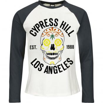 T-shirt manches longues Cypress Hill Amplified Collection Floral Skull S à 3XL Homme multicolore