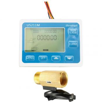 Medidor de flujo de agua digital US211M con sensor Hall USC-HS21TB 1-30 L/min