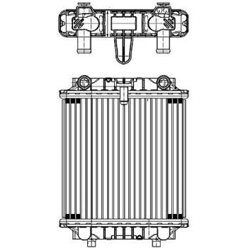 Radiador HELLA 8MK 376 756-691 – Unidad de enfriamiento automotriz