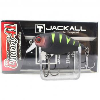 Jackall Chubby 41F Barsch Schwimmender Köder UV-matt Schwarz (0623)