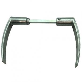 Poignée Double Dac 7mm x 90mm Grise