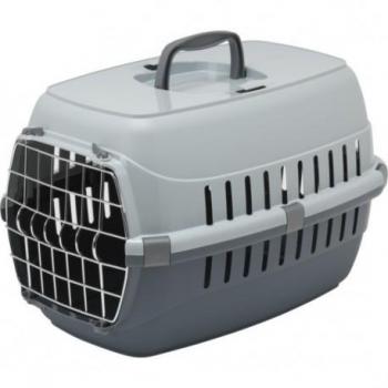 Transportín Roadrunner 2 Gris Cálido con Puerta Metálica: Resistente, Seguro y Ecológico para Viajes con Tu Mascota