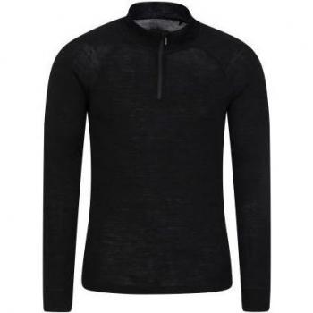 Mountain Warehouse Herren Merino II Thermo Top Schwarz XS